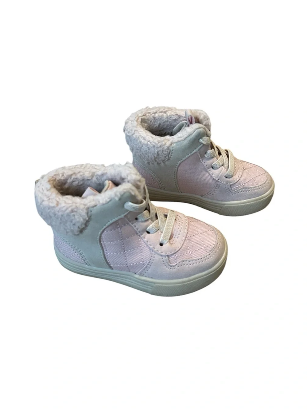 Oshkosh B’Gosh Sherpa Lined Pink High Top Sneakers - Size 4
